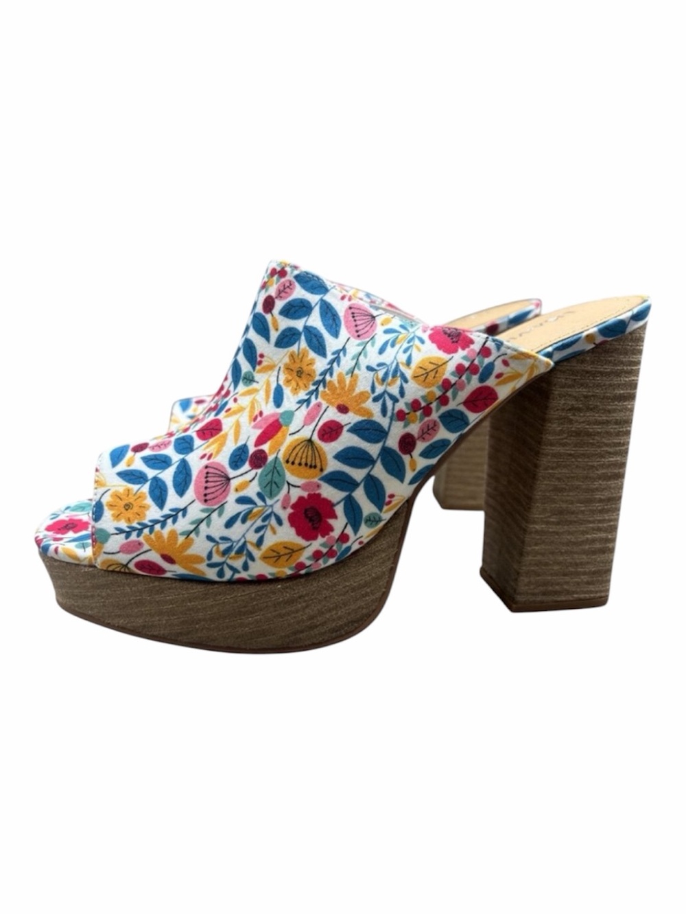 Lisa Vicky Joy 2 Platform Heeled Sandal Wild Flower Multi-Color - Size 10 M